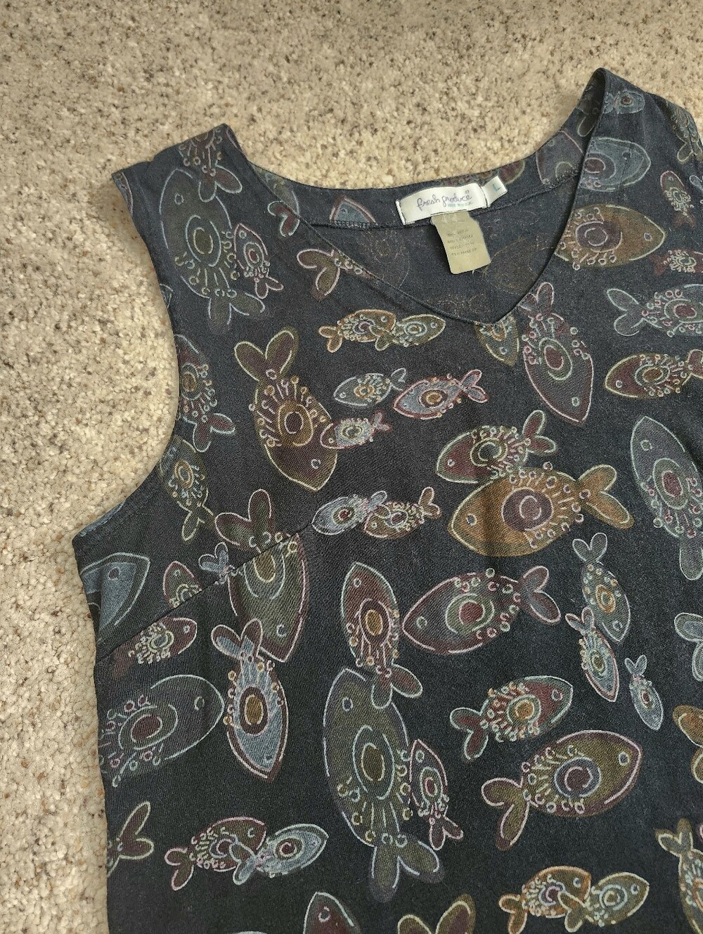Fresh Produce Fish Printed Maxi Dress - Picture 7 of 10
